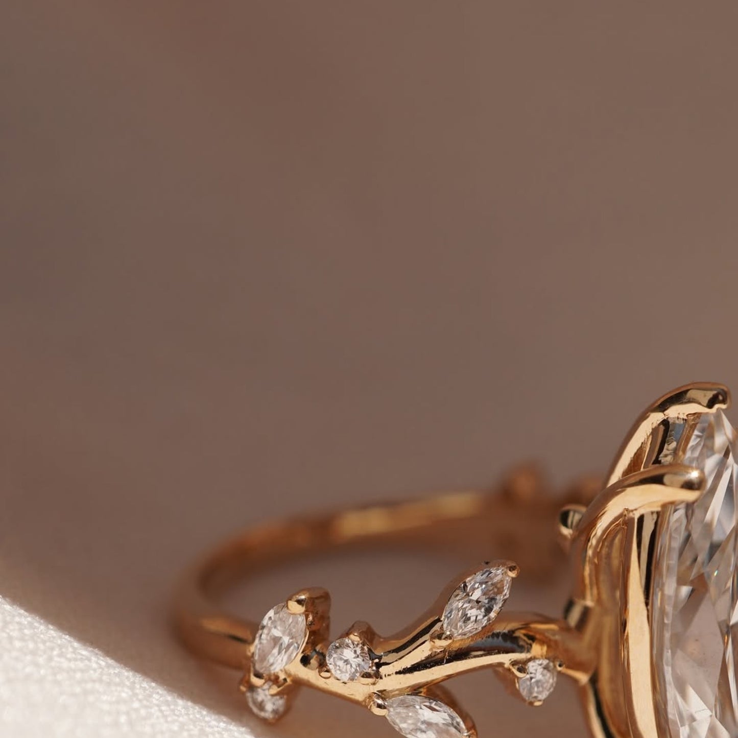 vintage marquise cut moissanite engagement rings art deco wedding ring nature inspired ring floral set anniversary ring