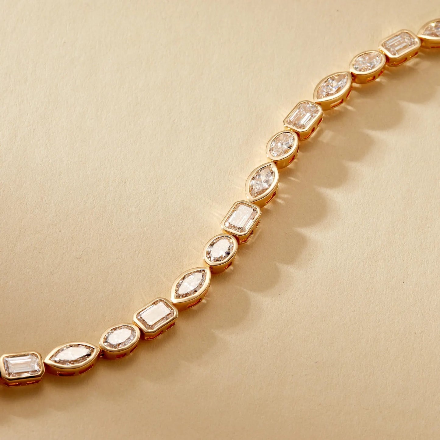 11.00 tcw multi stone lab-grown diamond tennis bracelet statement jewelry