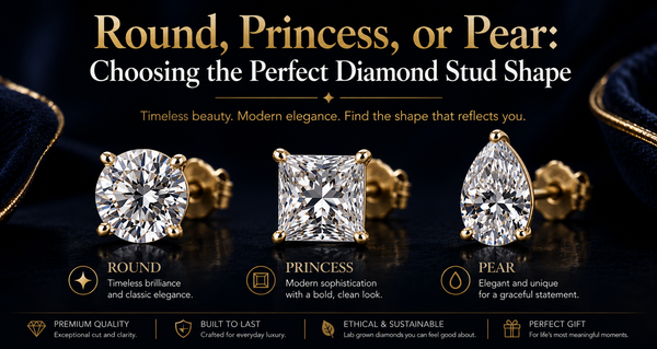 Round, Princess, or Pear: Choosing the Perfect Diamond Stud Shape