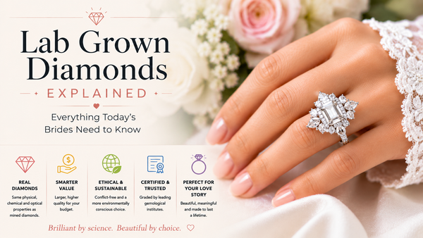 Lab Grown Diamonds Explained: Everything Today's Brides Need to Know