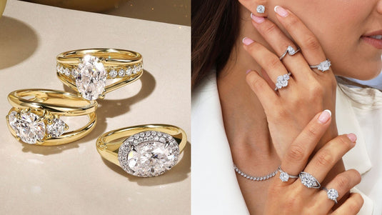 All Moissanite Diamonds Rings - Engagement Rings – Claire Diamonds