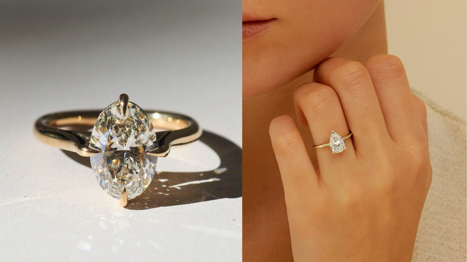 Solitaire Rings - Lab Grown Diamonds Jewelry