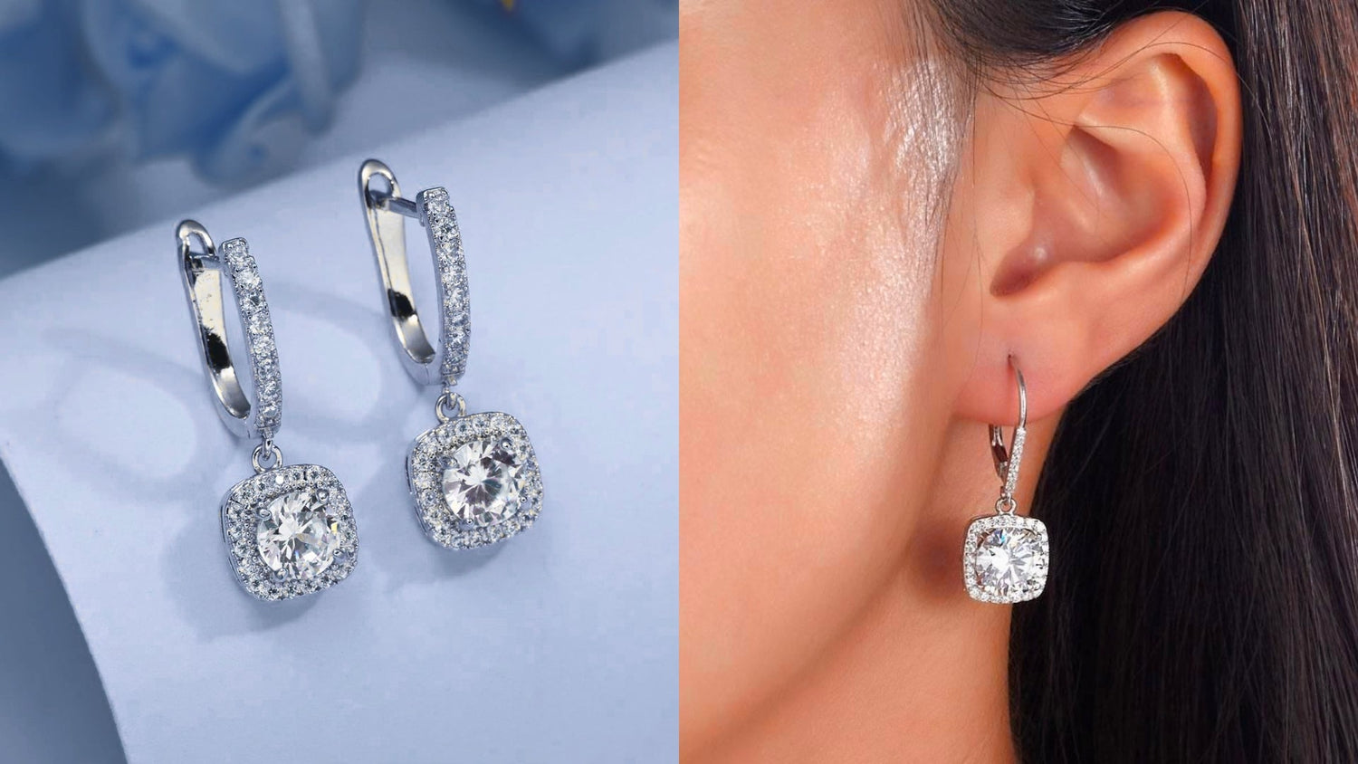 Hoop Earrings - Moissanite Diamond Fine Jewelry