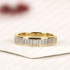 1.35 TCW Baguette Cut Lab Grown Diamond Eternity Wedding Band Minimalist Stackable Anniversary Ring for Women