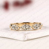 1.00 TCW Marquise Cut Moissanite Diamond Half Eternity Wedding Band | Stackable Anniversary Promise Ring