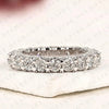 3.30 TCW Round Cut Lab Grown Diamond  Full Eternity Wedding Ring Anniversary Band  Stackable Diamond Ring