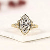 Vintage Marquise Cut Moissanite Diamond Engagement Ring in Art Deco Inspired Promise Ring