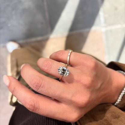 Old Mine Elongated Cushion Moissanite Engagement Ring Gold Vintage Wedding Anniversary Ring