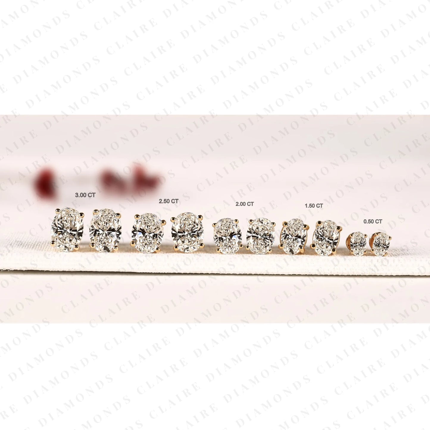 oval cut lab grown diamond stud earrings classic solitaire earrings elegant minimalist bridal jewelry timeless gift for her