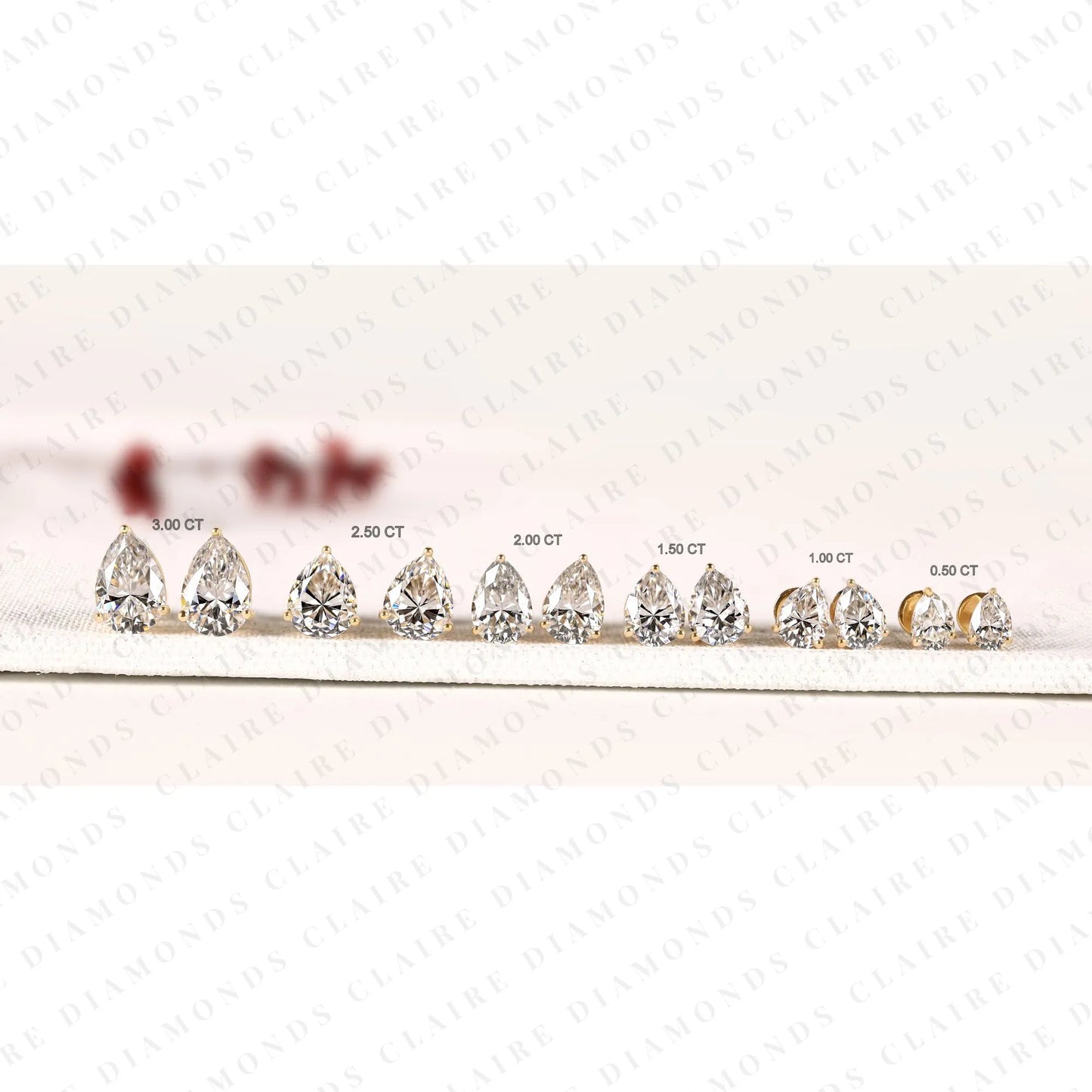 pear cut lab grown diamond stud earrings classic solitaire earrings elegant minimalist bridal jewelry timeless gift for her