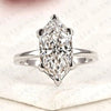 Dutch Marquise Cut Lab Grown Diamond Engagement Ring Solitaire White Gold Ring Elongated Diamond Bridal Ring Minimalist Wedding Ring