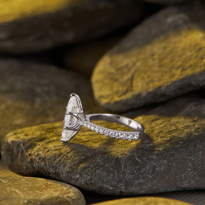 Brilliant Lab Grown Marquise Cut Diamond Ring for Elegant Everyday Glamour Engagement Ring