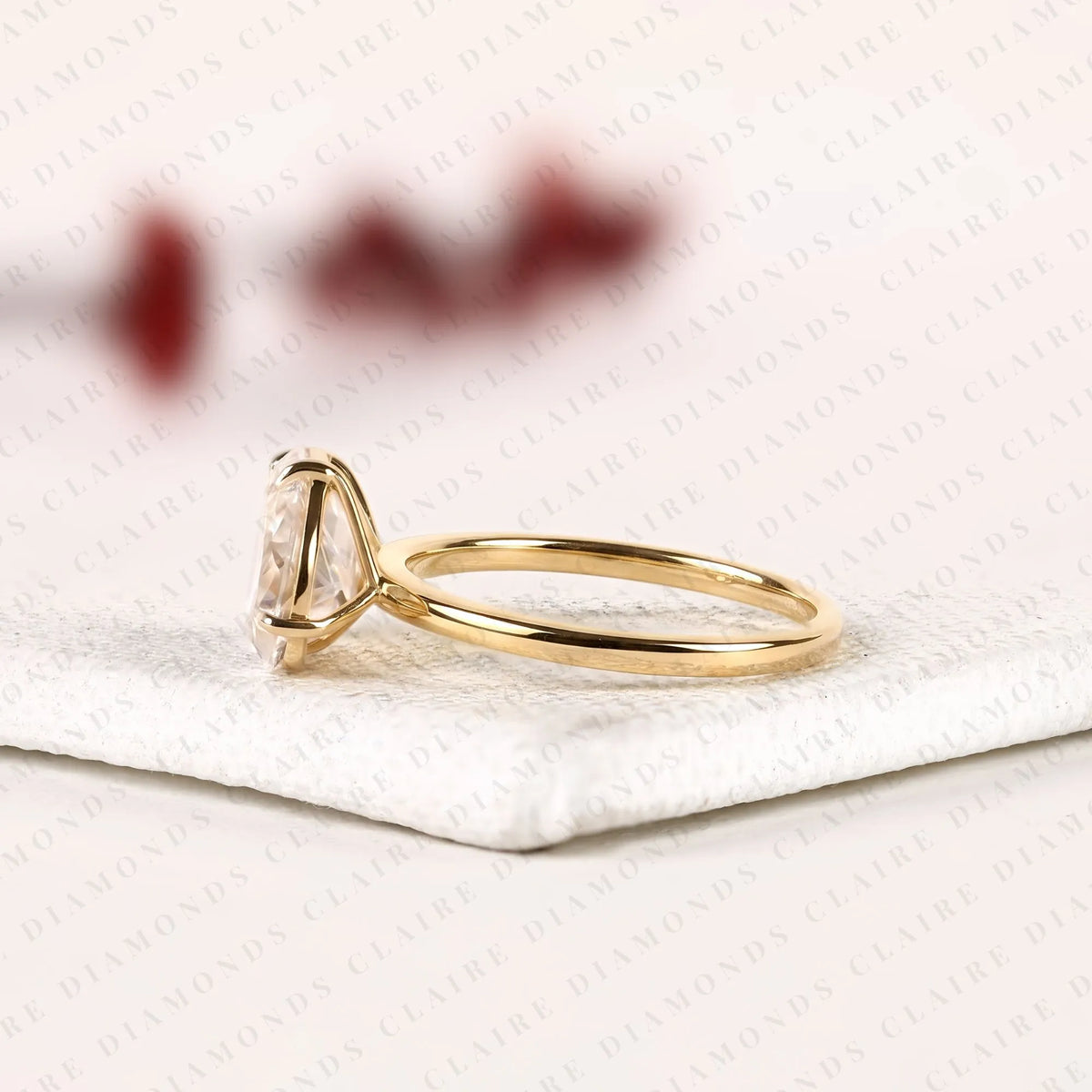 2.80 tcw emerald & pear cut lab grown toi et moi engagement ring, two stone gold ring, modern bridal ring, unique anniversary gift for women