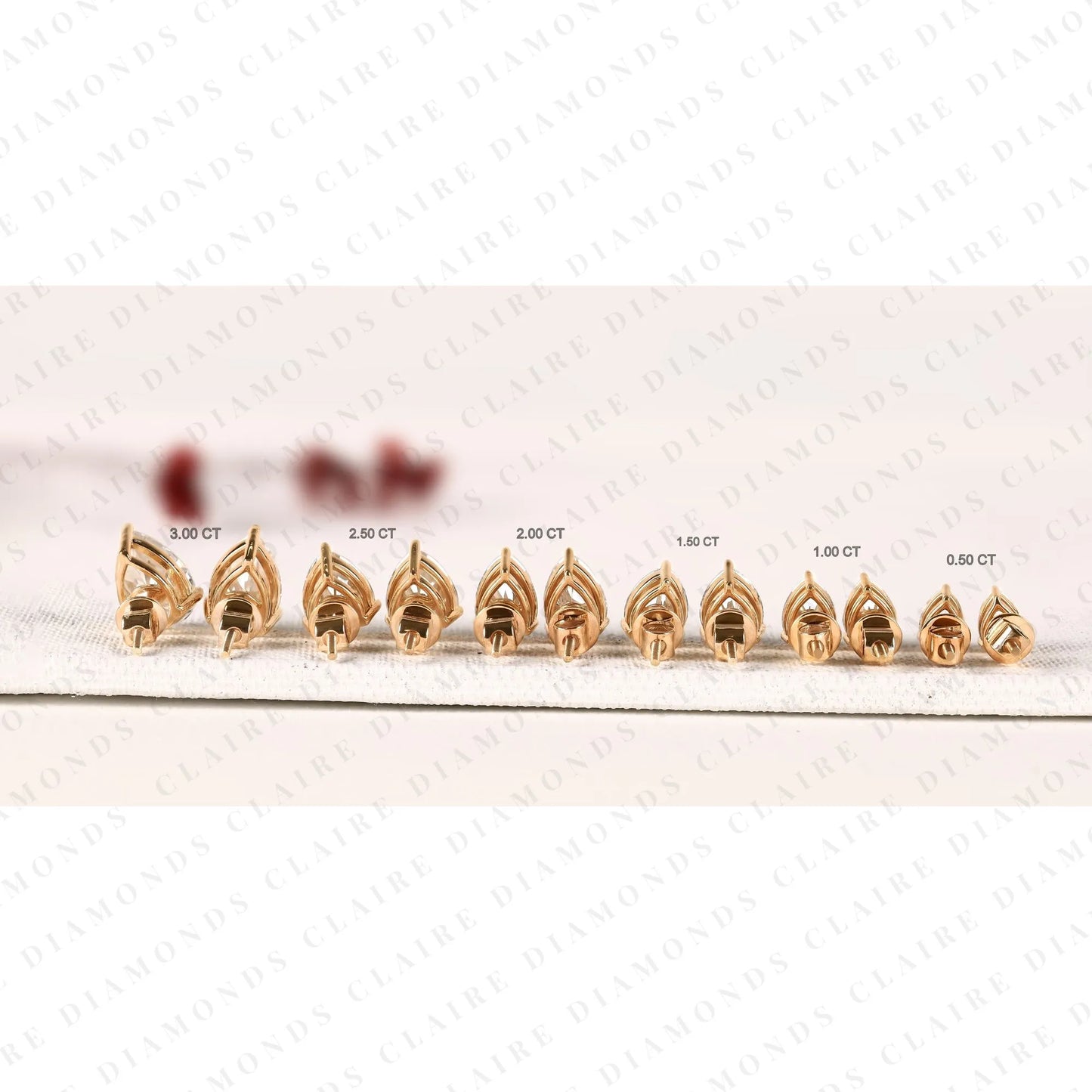 pear cut lab grown diamond stud earrings classic solitaire earrings elegant minimalist bridal jewelry timeless gift for her