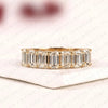 1.75 TCW Emerald Cut Moissanite Diamond Eternity Band Stackable Band Luxury Bridal Anniversary Jewelry
