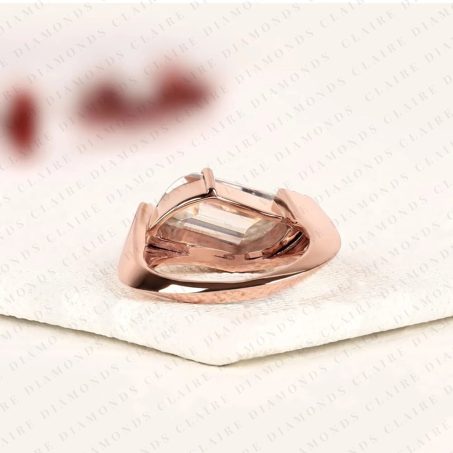modern flame cut lab grown diamond halo engagement ring with exceptional brilliance