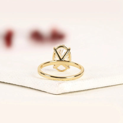 Oval Lab Grown Diamond Solitaire Ring for Modern Engagements and Lasting Love