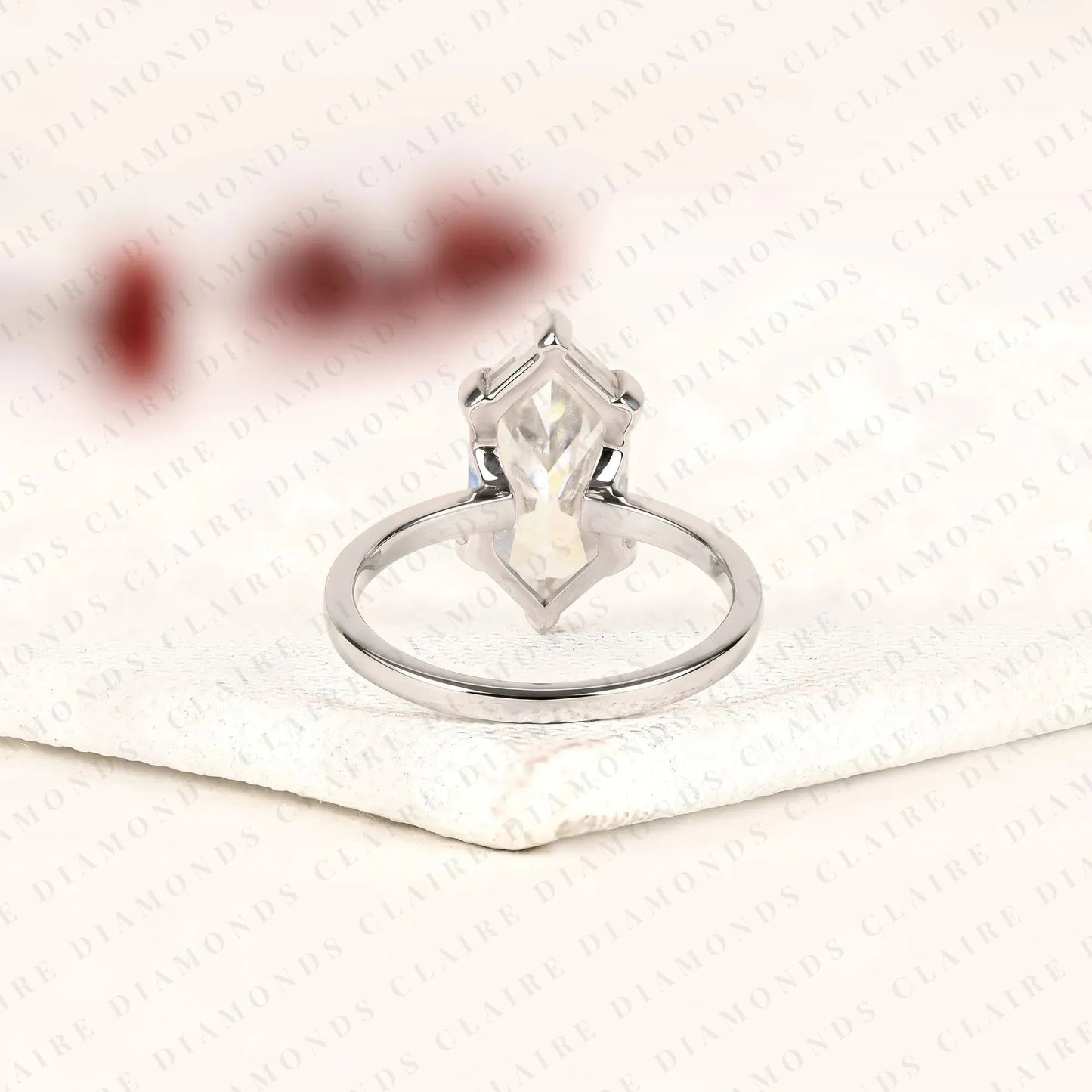 dutch marquise cut moissanite diamond engagement ring solitaire white gold ring elongated diamond bridal ring minimalist wedding ring