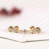 0.27 TCW Round Diamond Wedding Band Lab Grown Diamond Stackable Ring Minimalist Yellow Gold Anniversary Band Modern Bridal Ring Dainty Everyday Fine Jewelry.