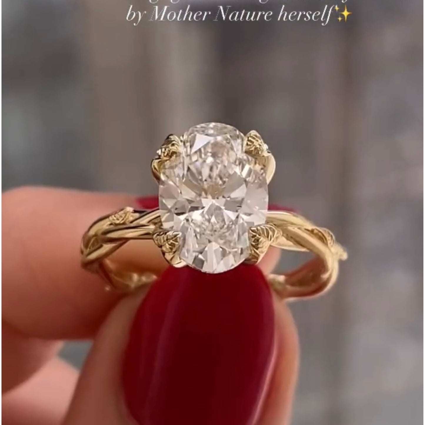oval lab diamond engagement ring vintage gold lab grown wedding ring anniversary ring