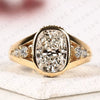 Elongated Cushion Cut Lab Grown Diamond Engagement Ring Bezel Set Ring Art Deco Gold Ring vintage Inspired Bridal Ring  IGI Certified Jewelry