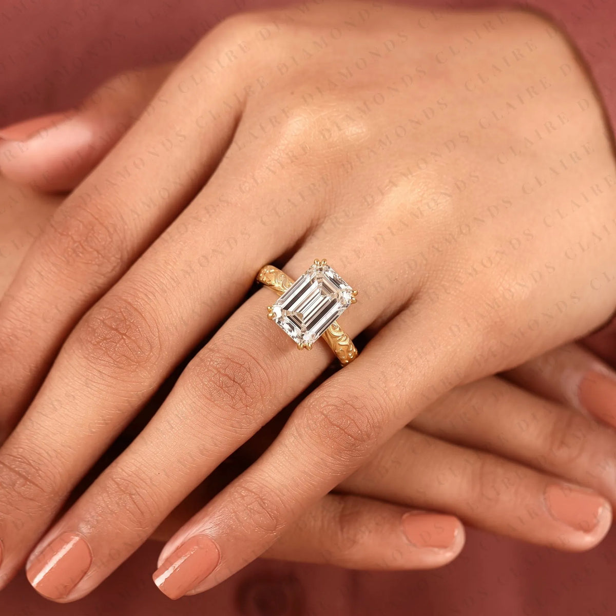 Emerald Cut Engagement Ring – photo 8