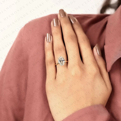 Oval Moissanite Diamond Solitaire Ring for Modern Engagements and Lasting Love