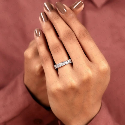 3.50 TCW Pear Cut Lab Grown Diamond Band Eternity Wedding Stackable Band Elegant Anniversary & Bridal Jewelry