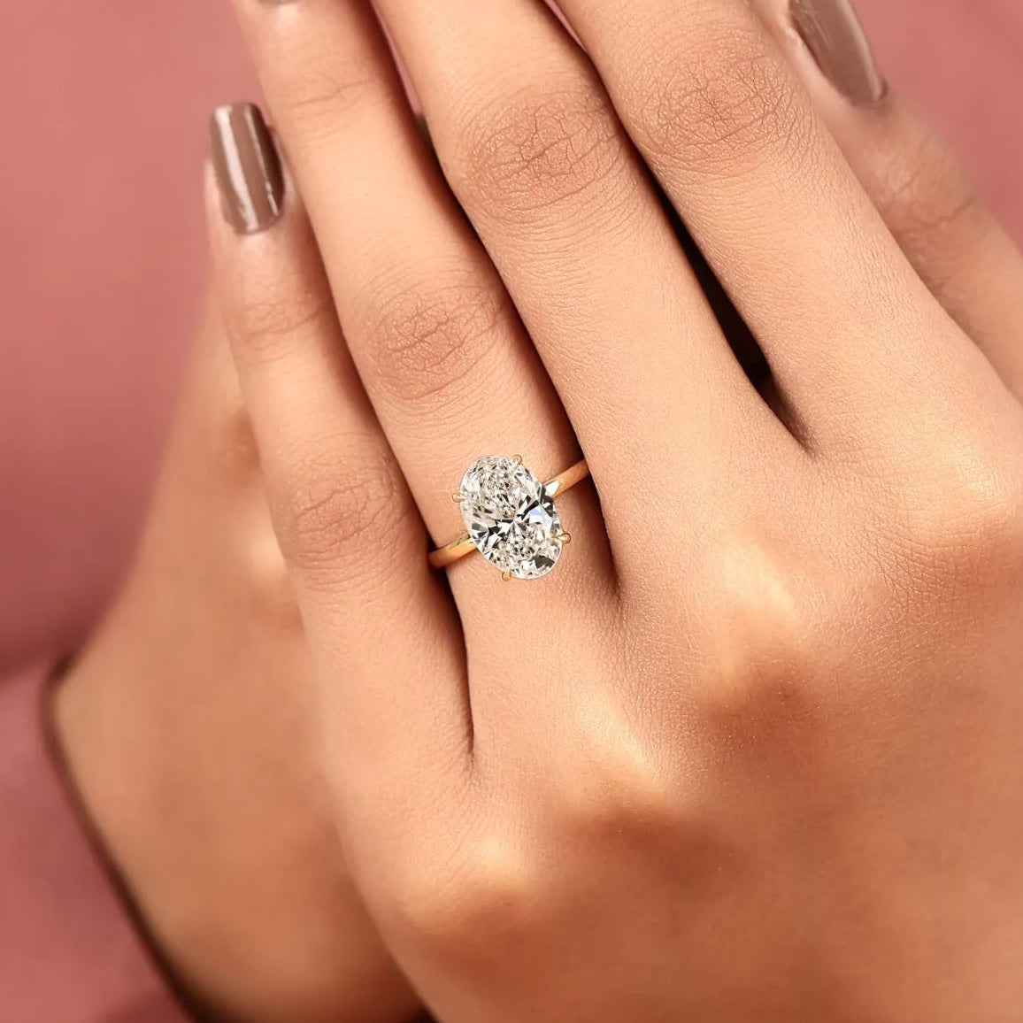 oval lab grown diamond solitaire ring for modern engagements and lasting love