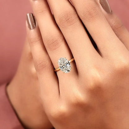 Oval Lab Grown Diamond Solitaire Ring for Modern Engagements and Lasting Love