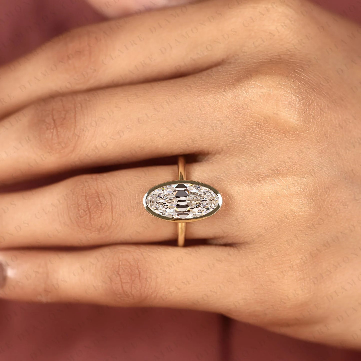 signature old mine oval moissanite diamond solitaire engagement ring with refined minimalist style