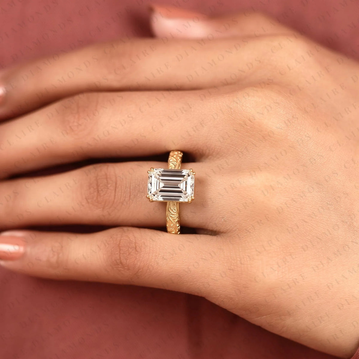 Emerald Cut Engagement Ring – photo 6