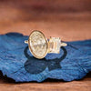 3.50 TCW Bezel Set Oval And Emerald Cut Toi Et Moi Engagement Ring  Two Stone Moissanite Ring  Wedding Ring Double Stone Ring