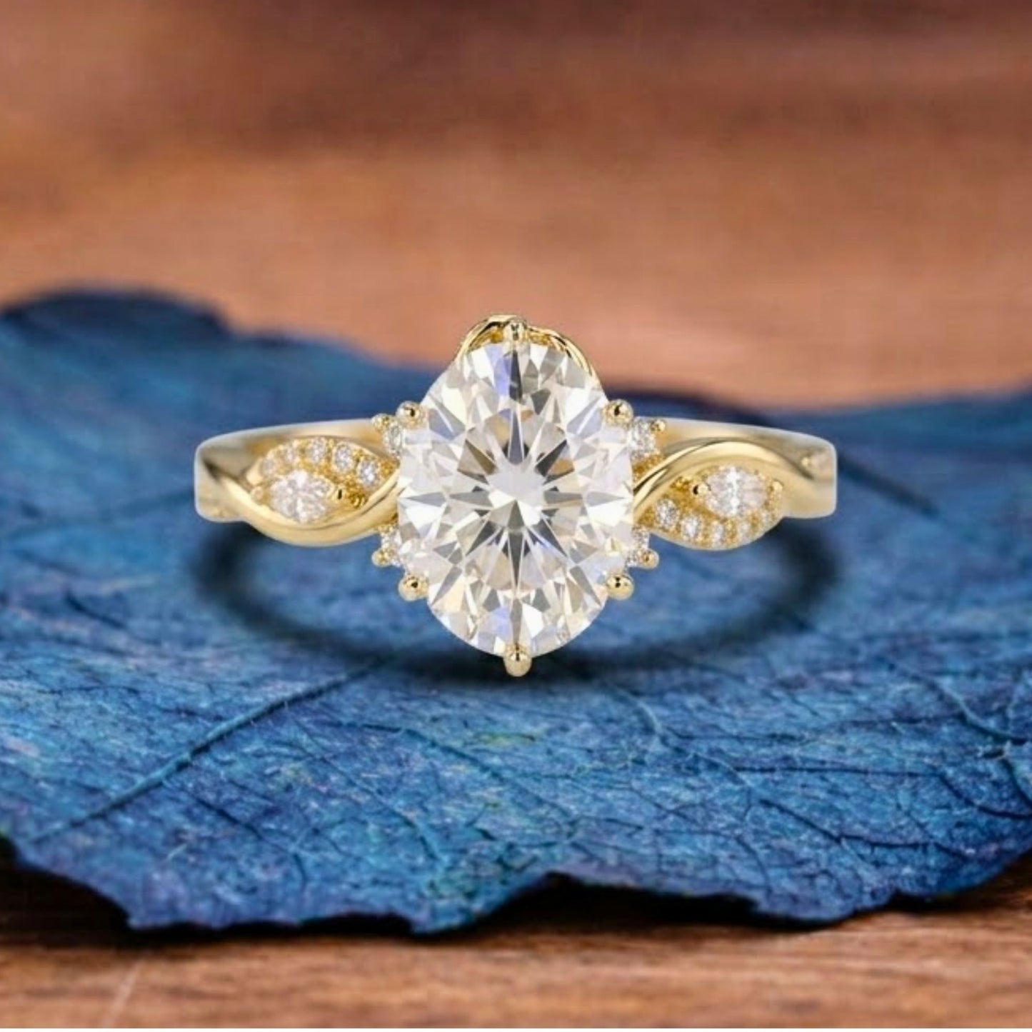oval lab grown engagement ring art deco wedding ring vintage inspired ring