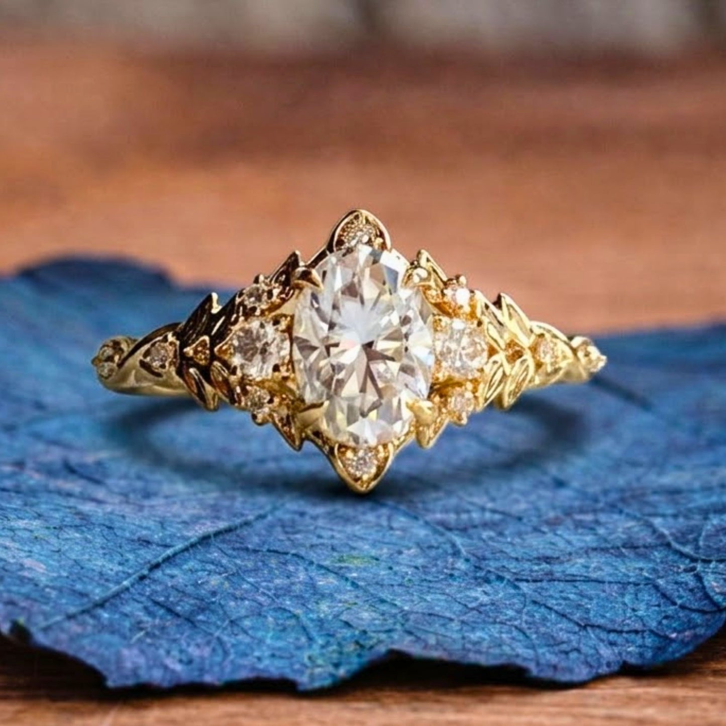 oval cut lab grown engagement ring vintage inspired wedding ring
