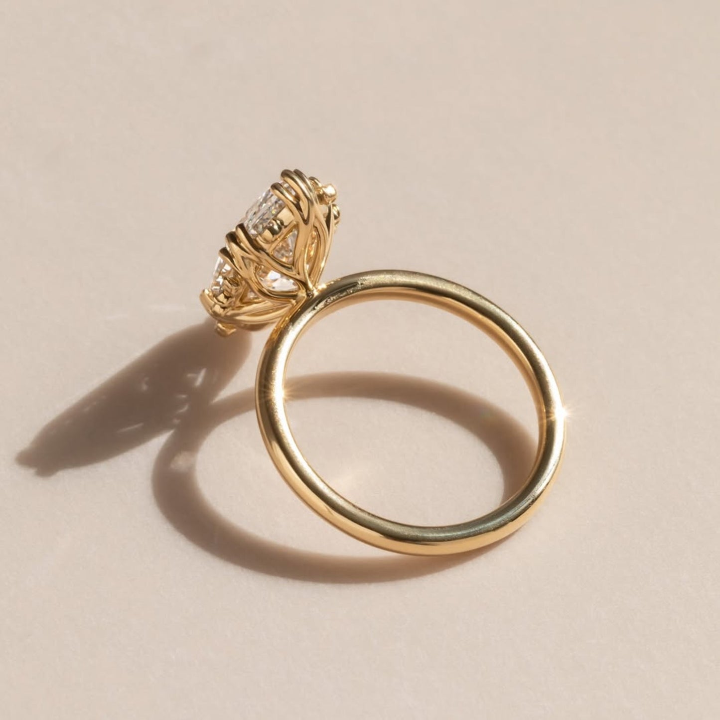 marquise cut moissanite engagement ring cluster solid gold wedding rings for women anniversary gift for her promise ring