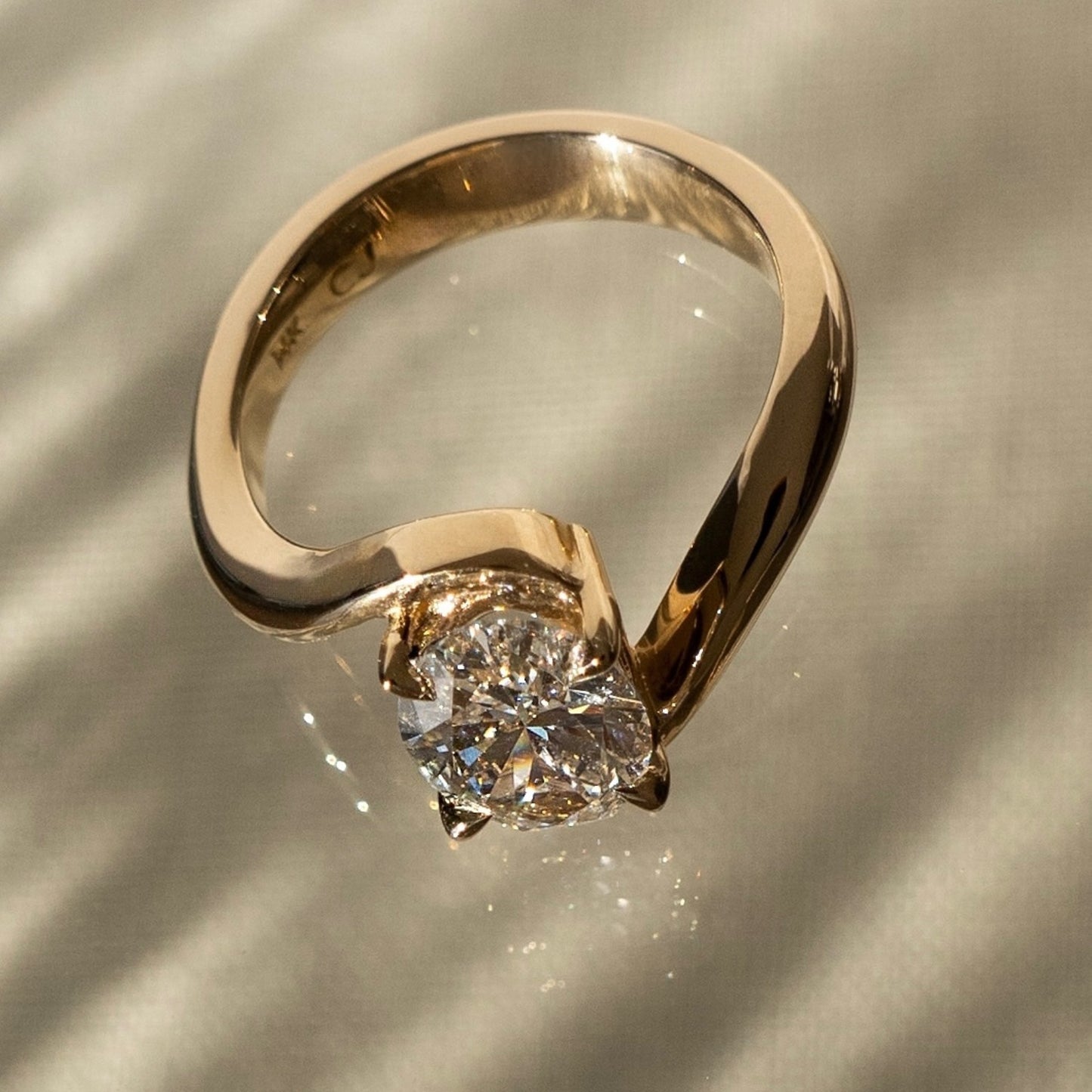 3.00 ct oval cut moissanite engagement ring bypass solitaire wedding ring