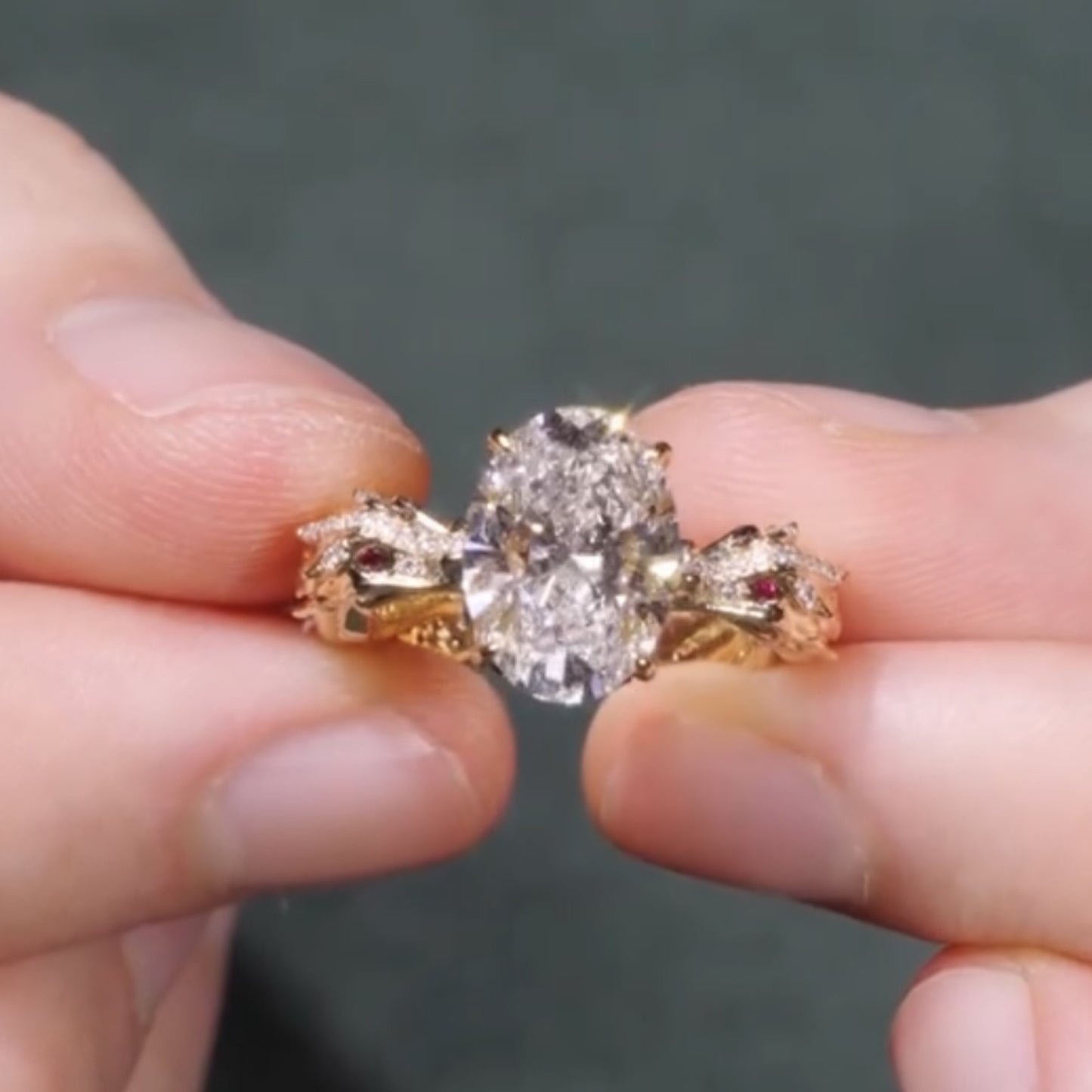 oval moissanite engagement ring snake vintage inspired unique gold wedding ring