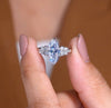 Timeless Marquise Lab Grown Diamond Ring with Delicate Sparkling Side Stone Detailing and Elegant Engagement Ring