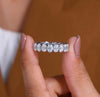 3.60 TCW Elegant Oval Cut Moissanite Diamond Eternity Band in White Gold Luxury Wedding Ring