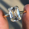 Criss Cut Lab Grown Engagement Ring Gold Antique Diamond Wedding Ring