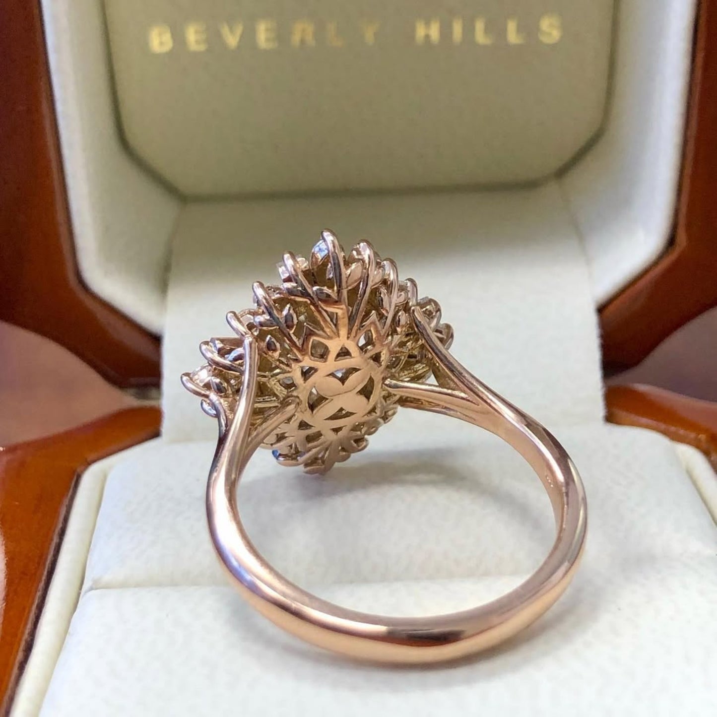 1.00 ct starburst oval cut moissanite engagement ring halo set vintage ring rose gold wedding ring anniversary ring handmade promise ring