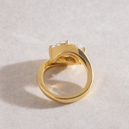 East West Oval Cut Moissanite Engagement Ring Solid Gold Solitaire Ring Wedding Rings For Women Horizontal Ring Anniversary Ring