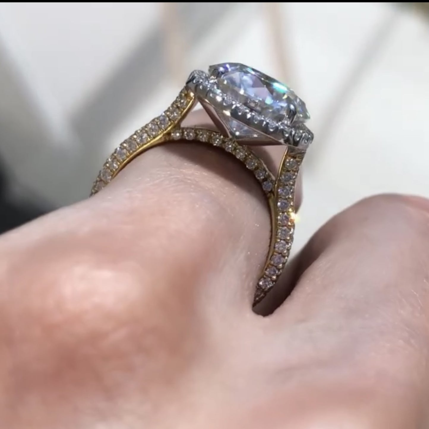 round cut halo set lab grown engagement ring hidden halo solid gold wedding ring for girls anniversary ring handmade promise ring