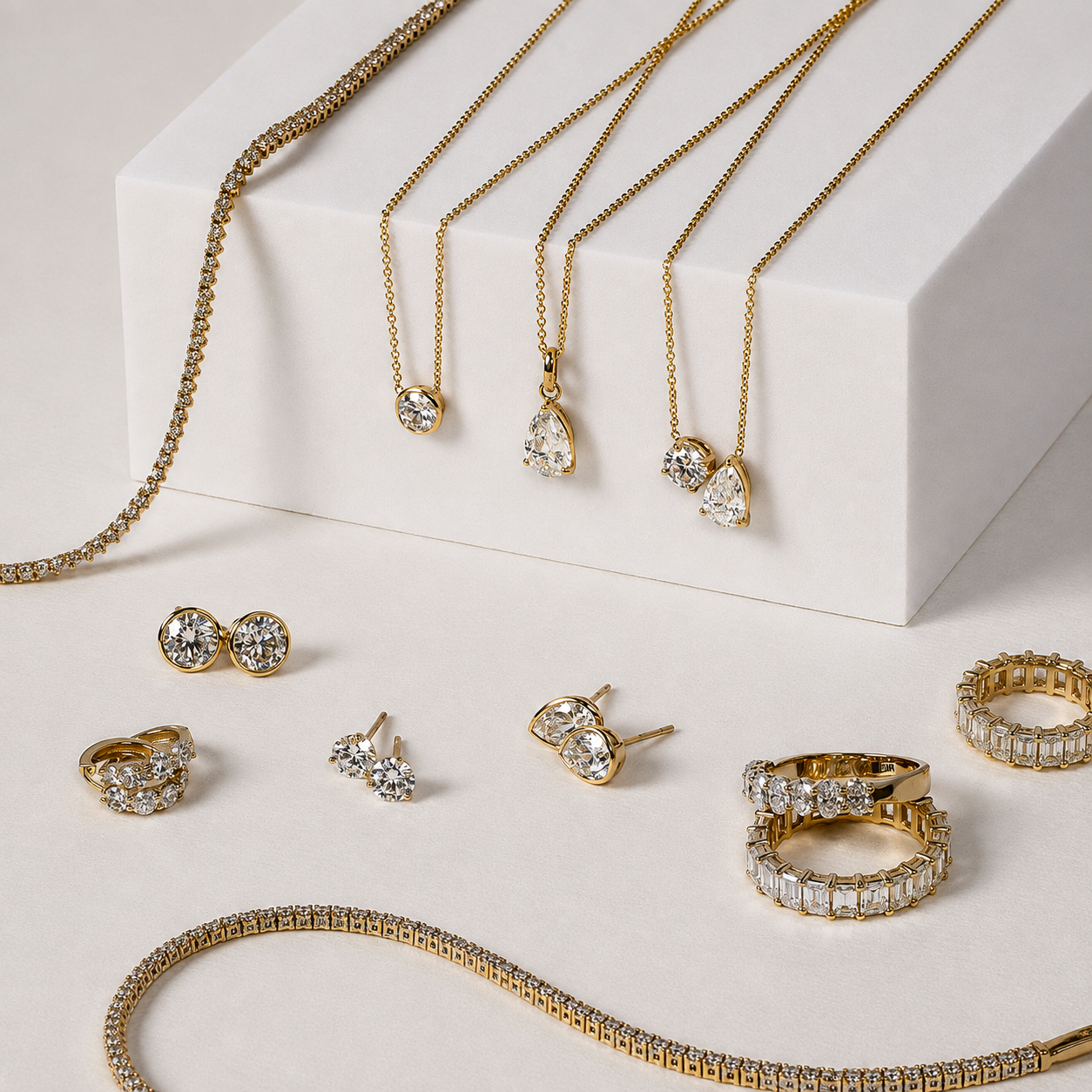 All Moissanite Diamond Fine Jewelry