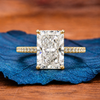 Radiant Cut Lab Grown Diamond Ring Radiant Engagement Ring  Wedding Ring Solitaire Ring Anniversary Ring For Women