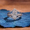 Marquise Cut Moissanite Bridal Engagement Ring Set Unique Jewelr