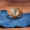 Antique Round Cut Moissanite Engagement Ring Vintage Inspired Wedding Ring