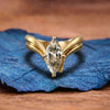 Marquise Cut Moissanite Engagement Ring Set Curve Band Wedding Bridal Set