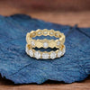 Modern Hexagon Lab Grown Diamond Ring in Unique Stackable Band for Women